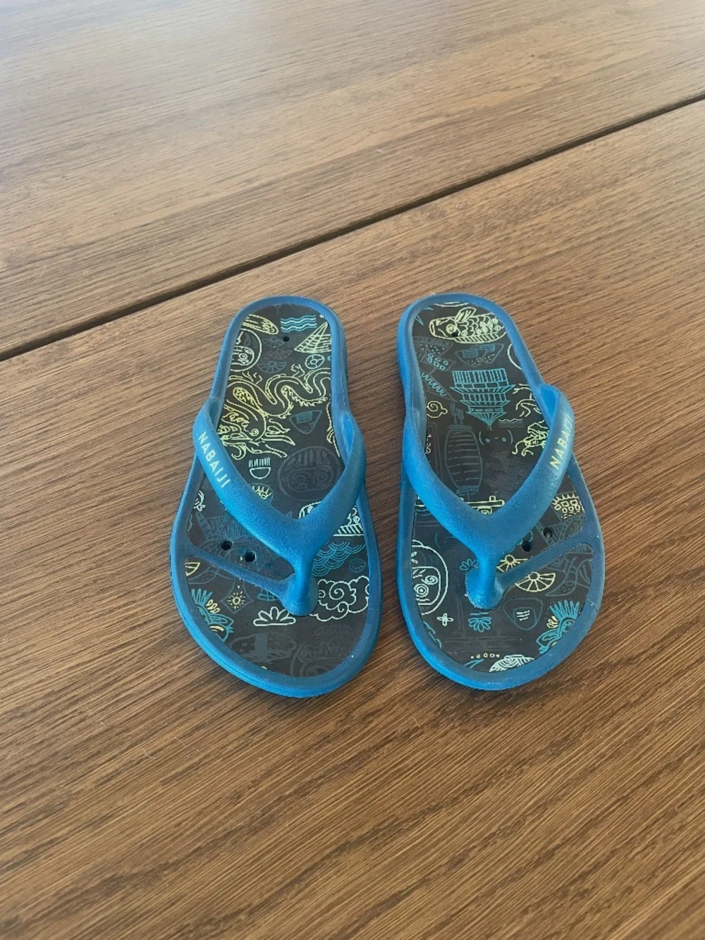 Nabaiji Kids Blue Flip Flops – US Size 13